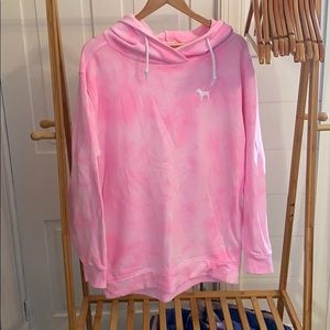Victoria’s Secret PINK pink tie dye hoodie medium